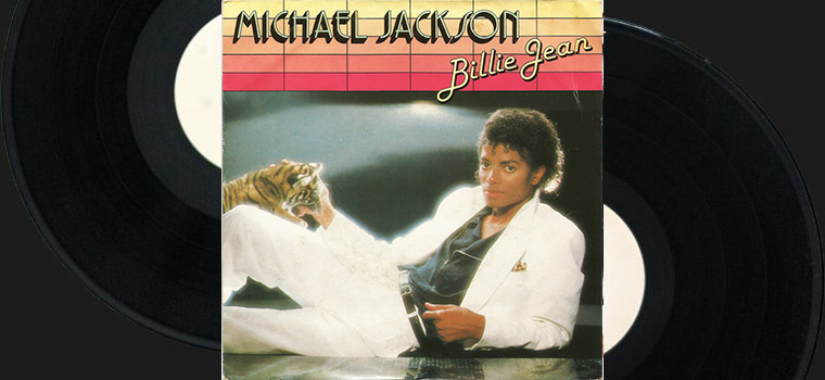 Michael Jackson Billie Jean album cover art