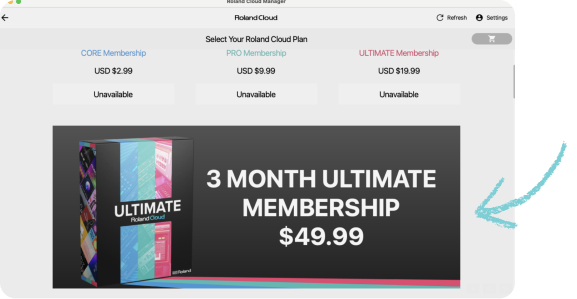 image of Roland Cloud membership dashboard></div>
		</div>
	</div>

	<div class=
